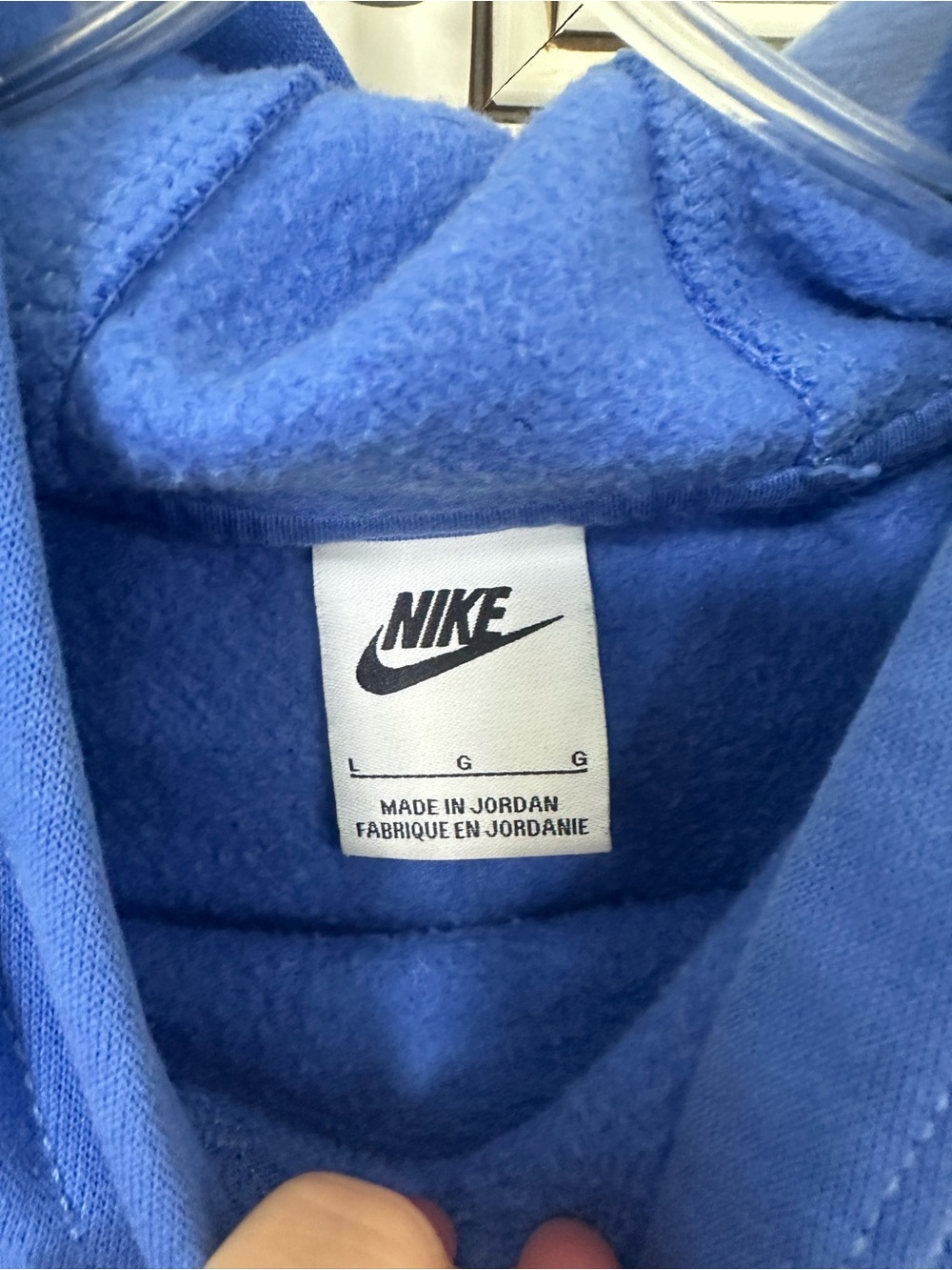 Nike YOUTH SIZE L Royal Blue Pullover Hoodie - Picture 3 of 6